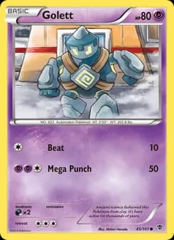 Golett card in English