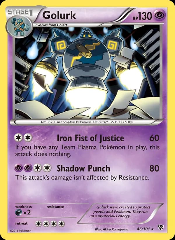 Golurk card in English