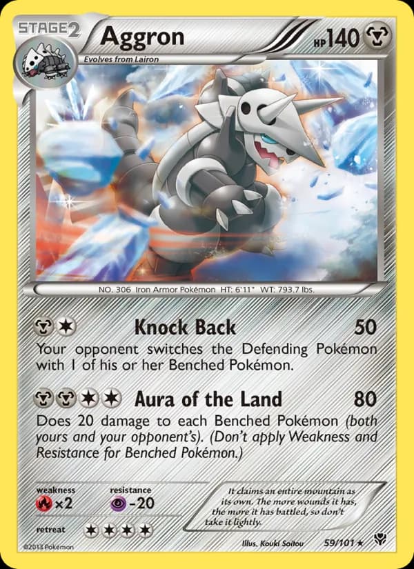 Aggron card in English