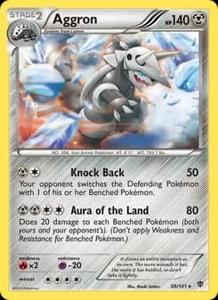 Aggron card in English