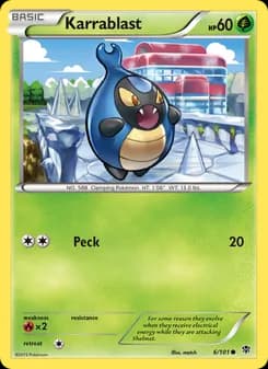 Karrablast card in English