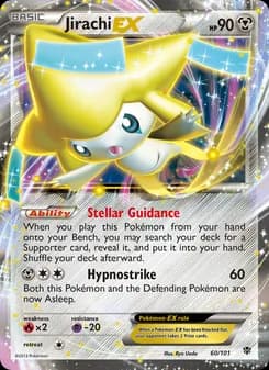 Jirachi-EX card in English