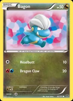Bagon card in English