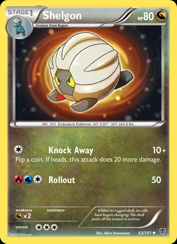 Shelgon card in English