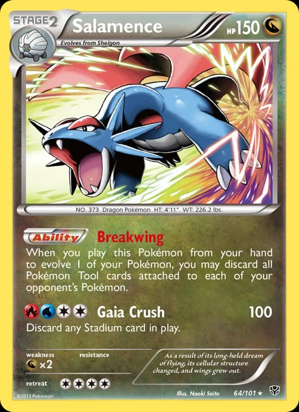 Salamence card in English