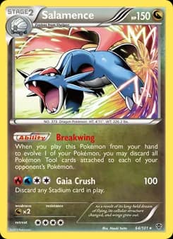 Salamence card in English