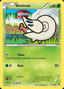 Shelmet card in English