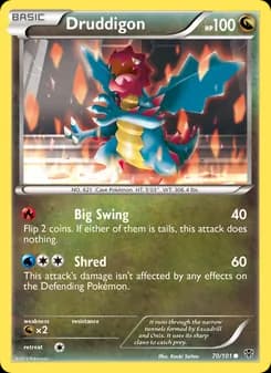 Druddigon card in English