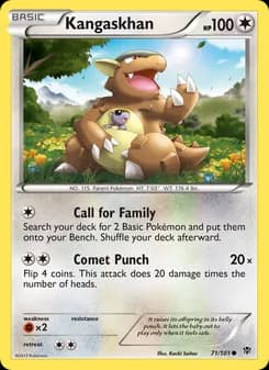 Kangaskhan card in English