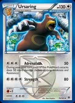 Ursaring card in English