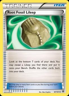 Root Fossil Lileep card in English