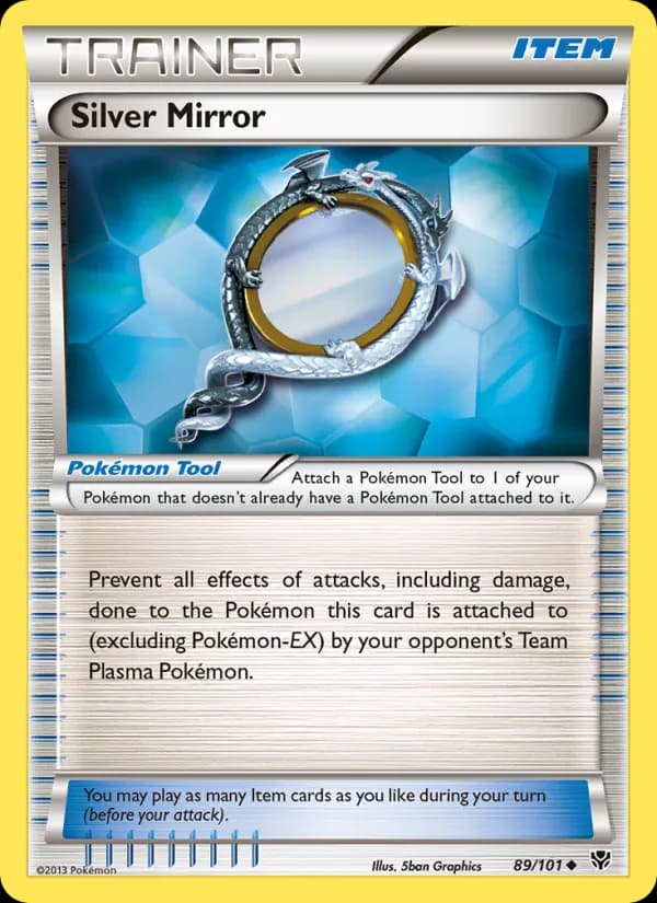 Silver Mirror card in English
