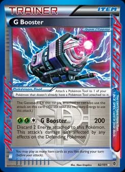 G Booster card in English