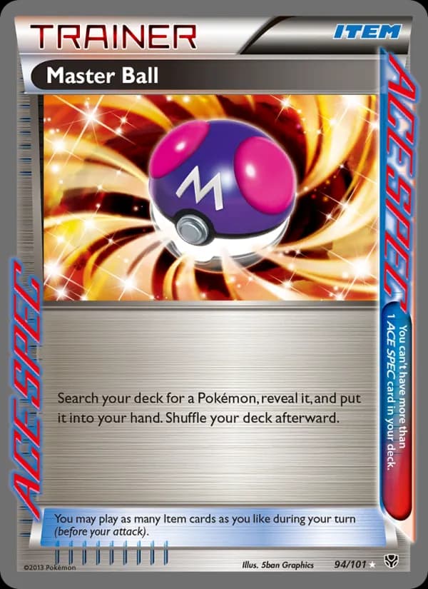 Master Ball card in English