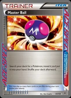 Master Ball card in English