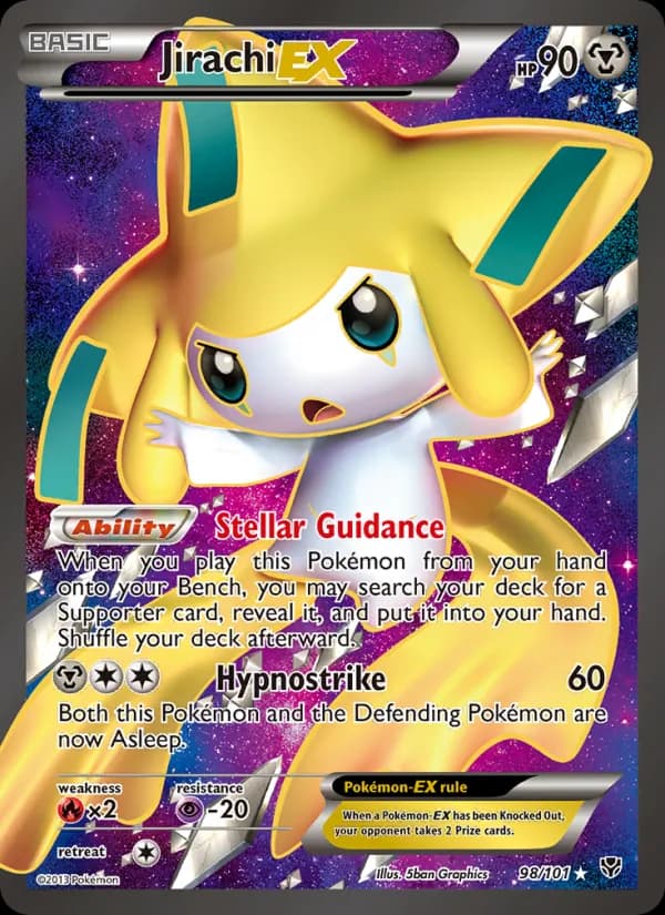 Jirachi-EX card in English