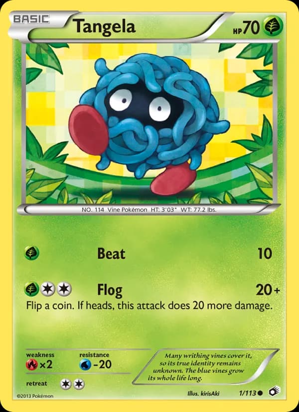 Tangela card in English
