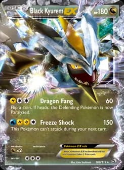 Black Kyurem-EX card in English