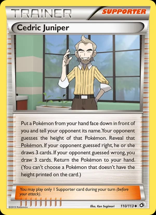 Cedric Juniper card in English