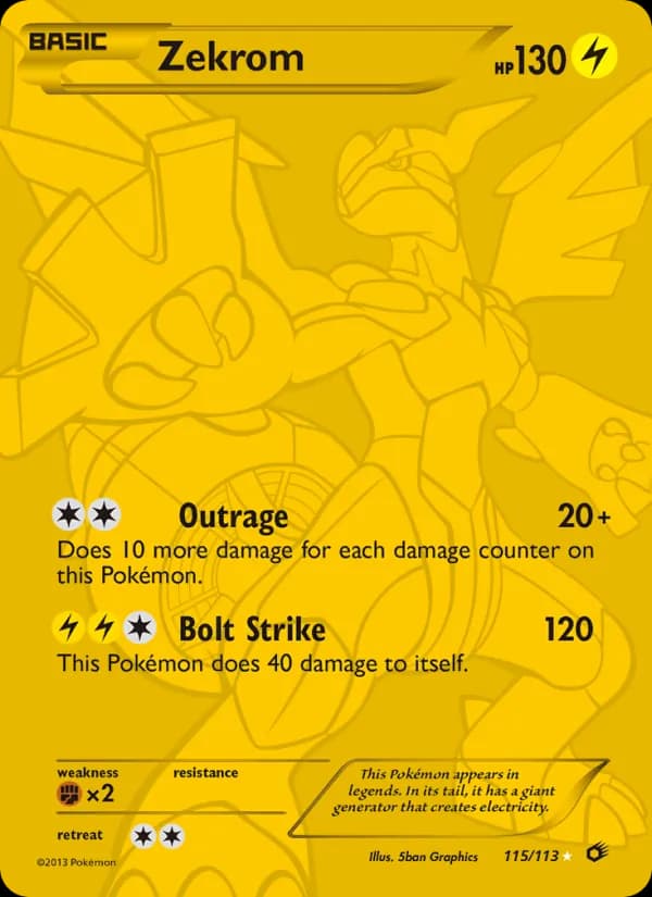 Zekrom card in English