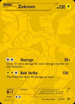 Zekrom card in English