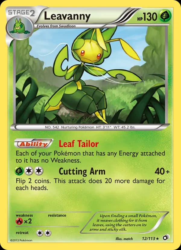 Leavanny card in English