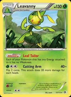 Leavanny card in English