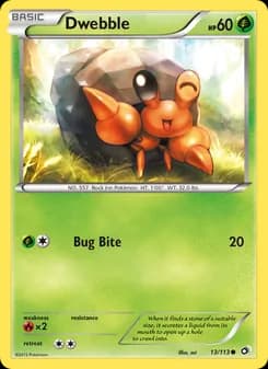 Dwebble card in English