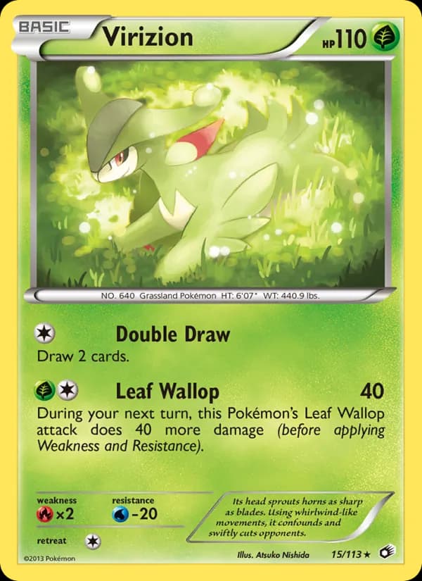 Virizion card in English