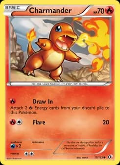 Charmander card in English