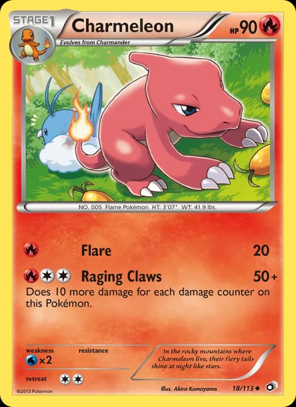 Charmeleon card in English