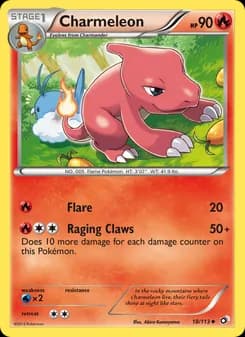 Charmeleon card in English