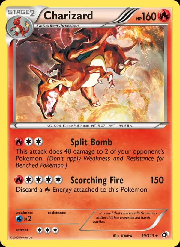 Charizard card in English
