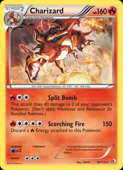 Charizard card in English