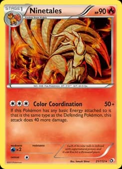 Ninetales card in English