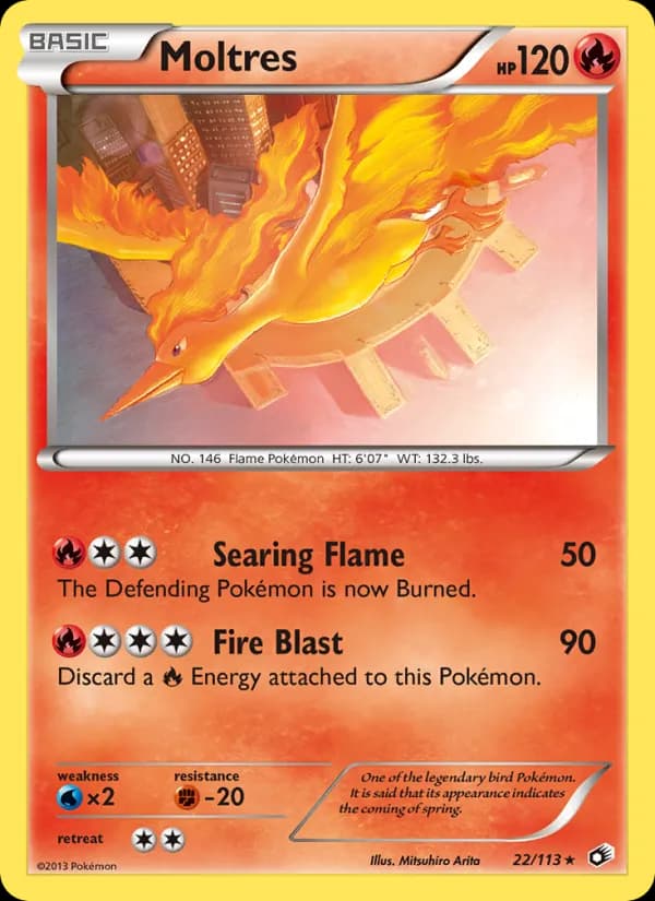 Moltres card in English