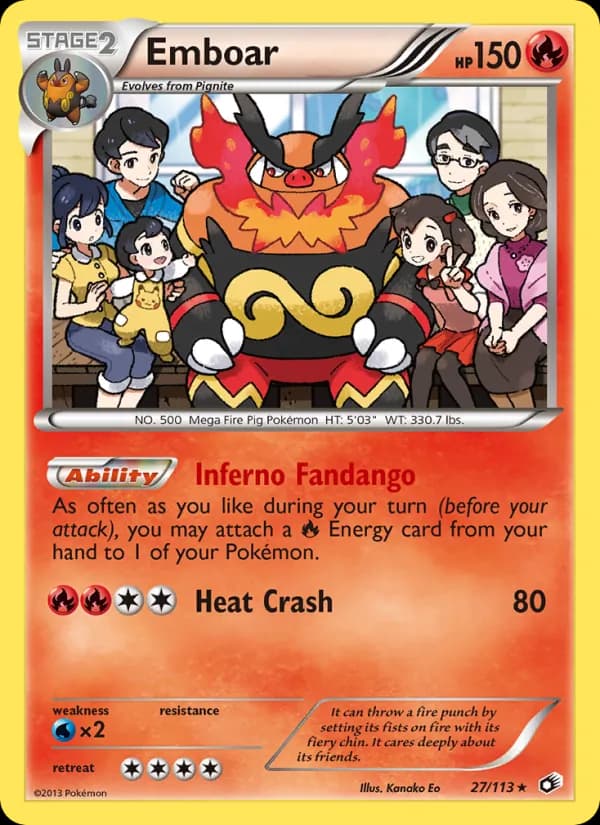 Emboar card in English