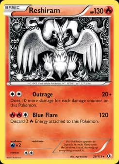 Reshiram card in English