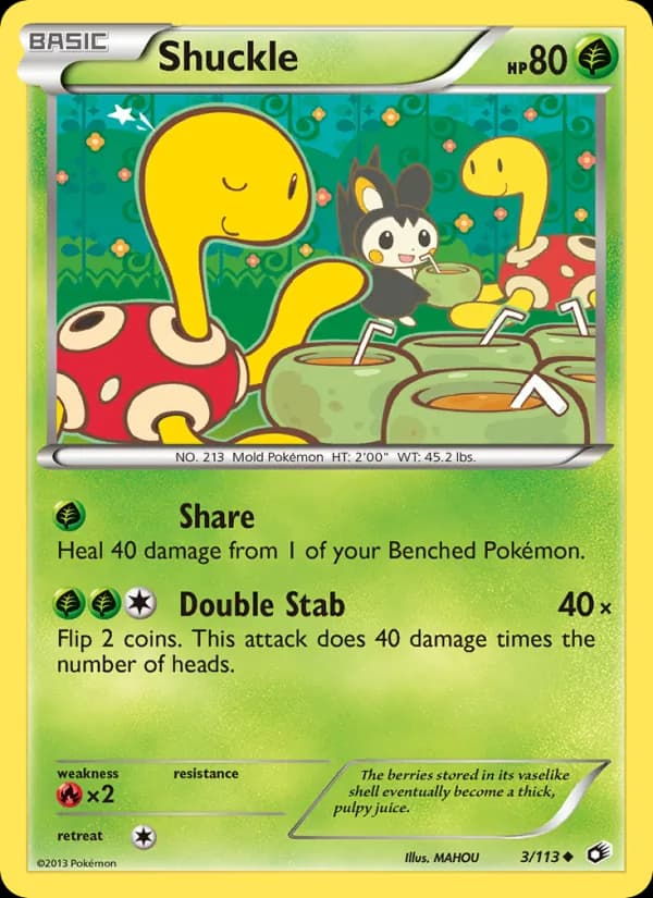 Shuckle card in English