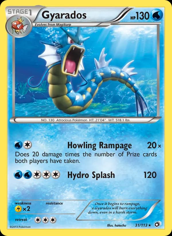 Gyarados card in English
