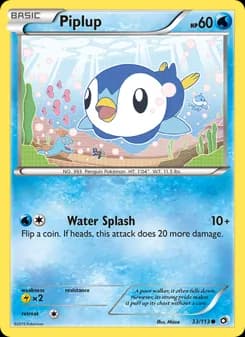 Piplup card in English
