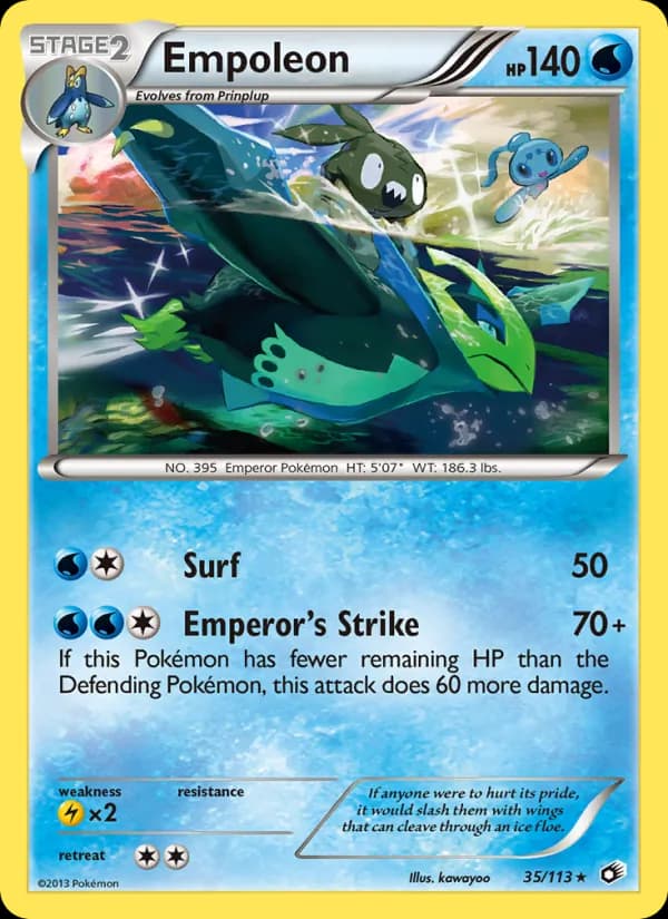 Empoleon card in English