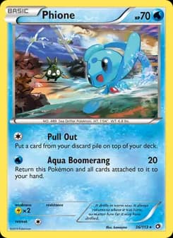 Phione card in English