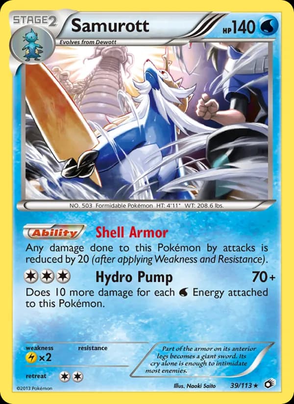 Samurott card in English