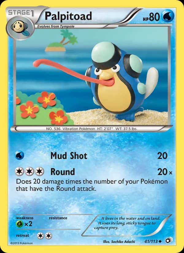 Palpitoad card in English