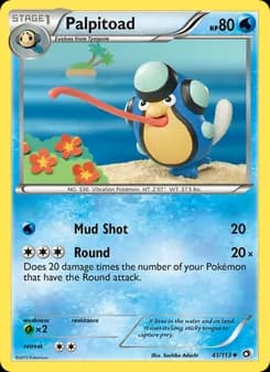 Palpitoad card in English