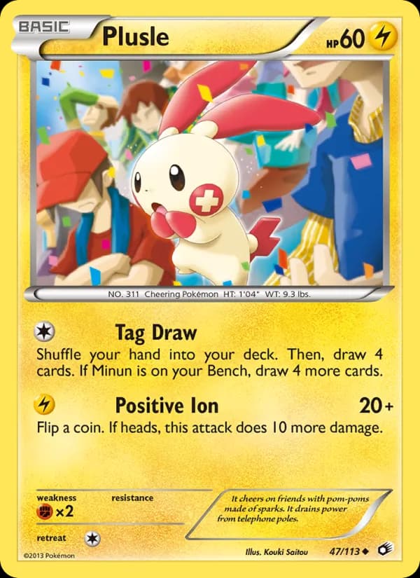 Plusle card in English