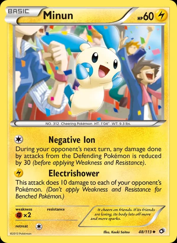 Minun card in English