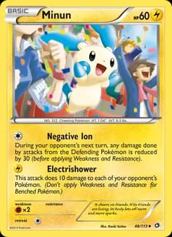 Minun card in English