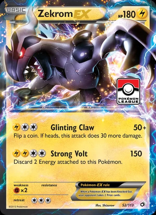 Zekrom-EX card in English